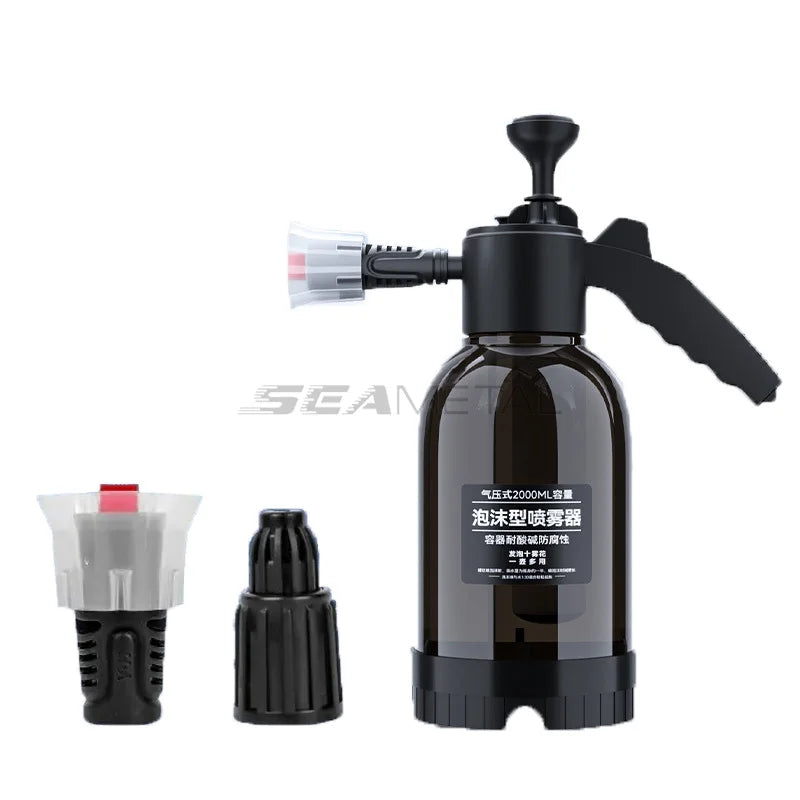 SEAMETAL Car Wash Foam Sprayer 2L Hand Pump Pneumatic Foam Cannon Snow Foam Car Wash Spray Bottle for Car Home Cleaning Tools - Slobuy