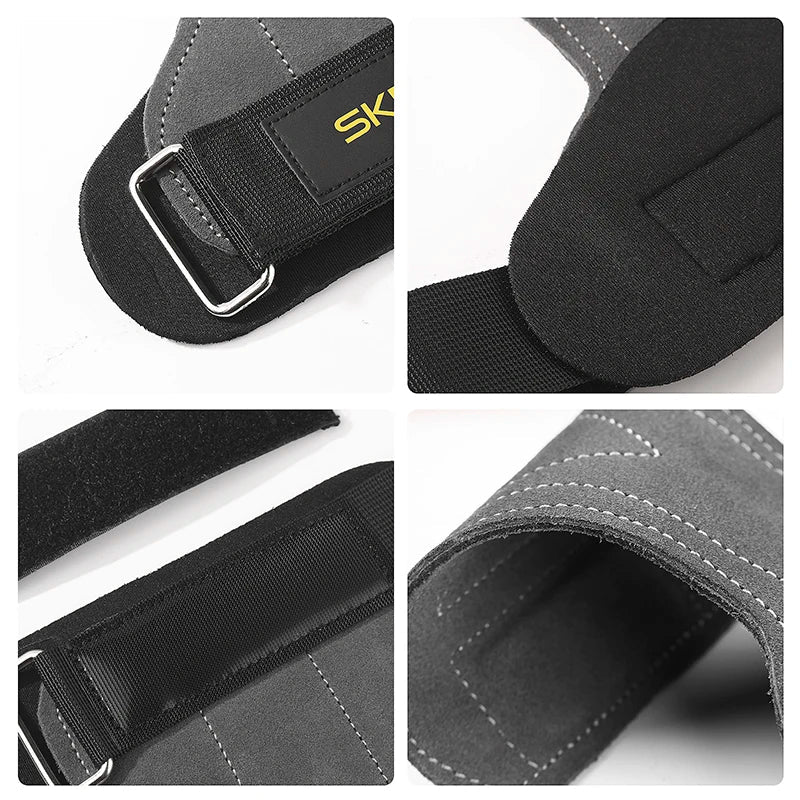 SKDK Gym Grips Palm Guards Cowhide Palm Protector  Weightlifting Gymnastics Workout Gloves Grips Fitness Training Equipment - Slobuy