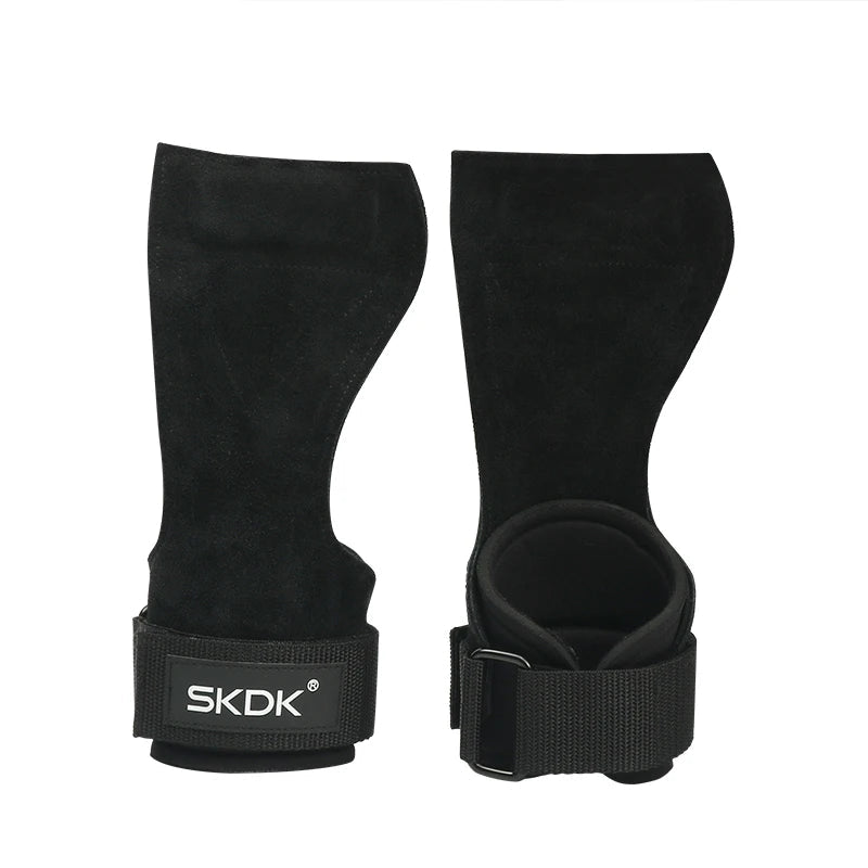 SKDK Gym Grips Palm Guards Cowhide Palm Protector  Weightlifting Gymnastics Workout Gloves Grips Fitness Training Equipment - Slobuy