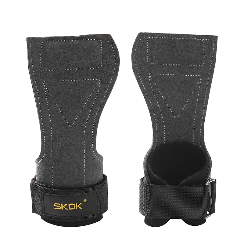 SKDK Gym Grips Palm Guards Cowhide Palm Protector  Weightlifting Gymnastics Workout Gloves Grips Fitness Training Equipment - Slobuy