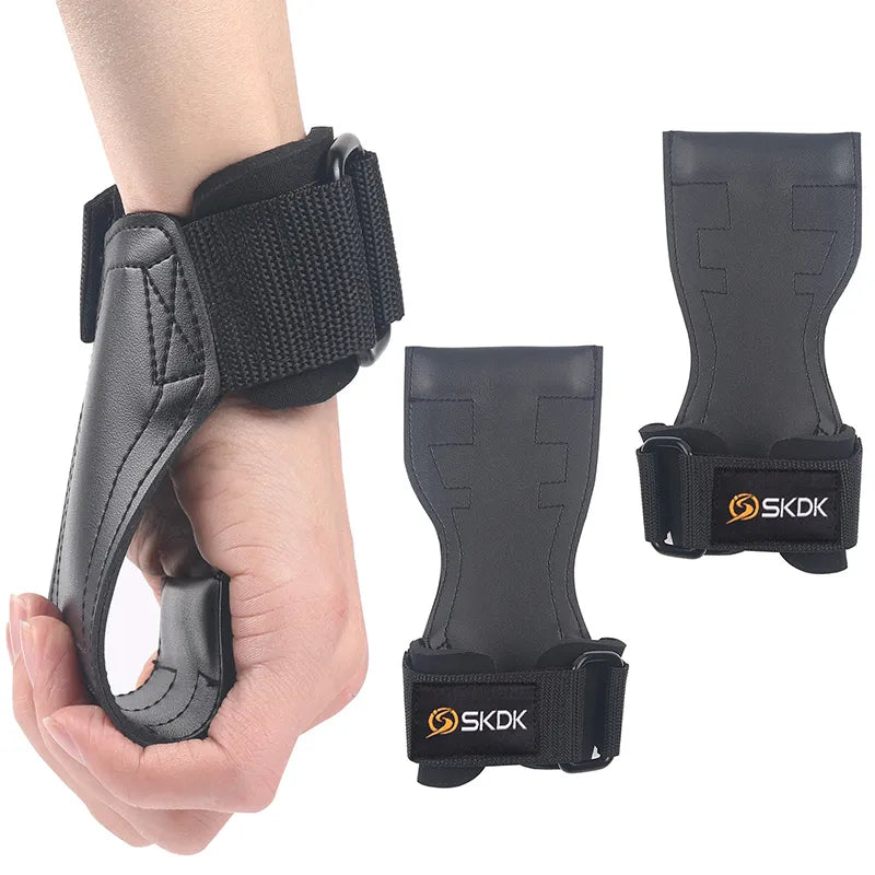 SKDK Weight Lifting Grip Pads Crossfit Bodybuilding Palm Protector Squat Gym Gloves Gym Equipment Fitness Sports  Training PVC - Slobuy