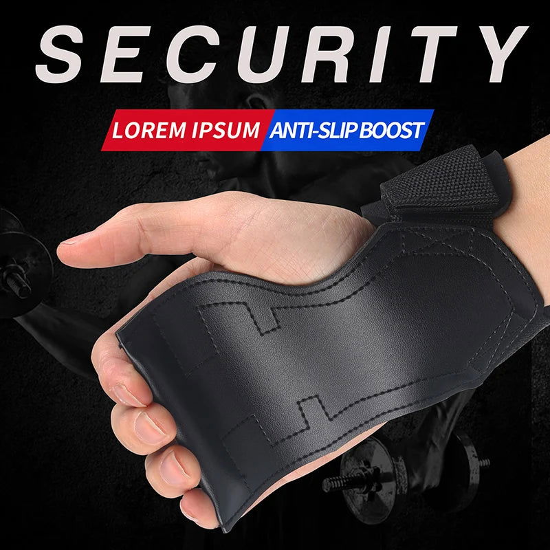 SKDK Weight Lifting Grip Pads Crossfit Bodybuilding Palm Protector Squat Gym Gloves Gym Equipment Fitness Sports  Training PVC - Slobuy
