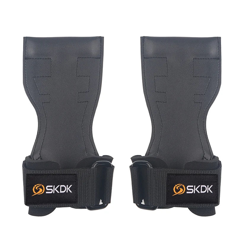 SKDK Weight Lifting Grip Pads Crossfit Bodybuilding Palm Protector Squat Gym Gloves Gym Equipment Fitness Sports  Training PVC - Slobuy