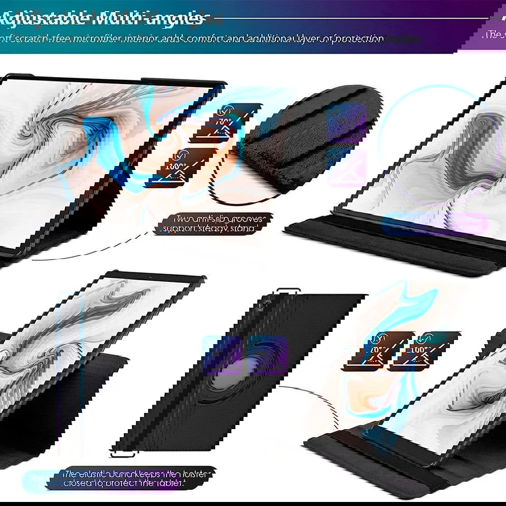 Case For Samsung Galaxy Tab A8 2021 Tablet Cover for Samsung Tab A8 10.5 SM-X200/SM-X205 360 Degree Rotating Leather Cover - Slobuy