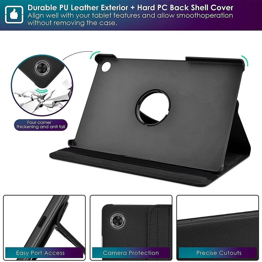 Case For Samsung Galaxy Tab A8 2021 Tablet Cover for Samsung Tab A8 10.5 SM-X200/SM-X205 360 Degree Rotating Leather Cover - Slobuy