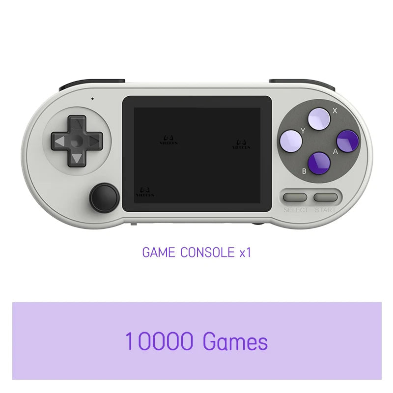 SNPRO 3 Inch IPS Handheld Game Console Mini Portable Retro Gaming Consoles 10000 Games AV Output For GBA Sega Dendy SNES - Slobuy