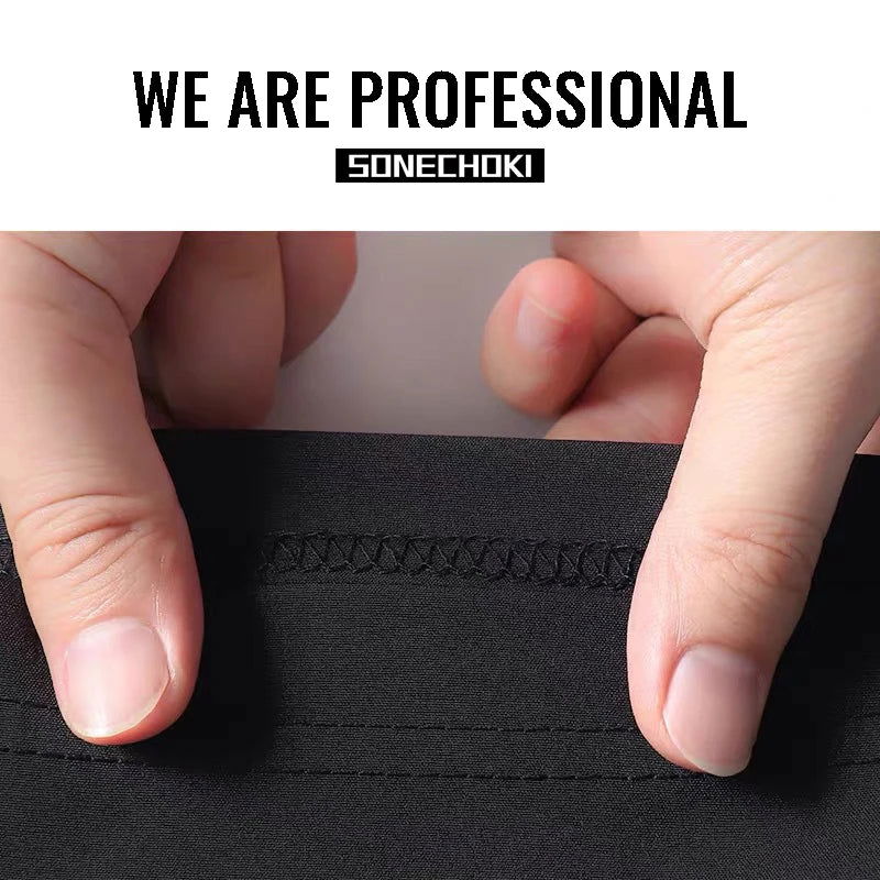 SONECHOKI Running Shorts Men Striped Printing Loose Basketball Sport Gym Breathable Shorts Fitness Training Workout Bottom Male - Slobuy