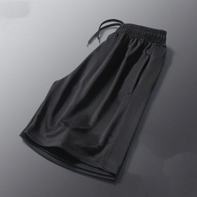 SONECHOKI Running Shorts Men Striped Printing Loose Basketball Sport Gym Breathable Shorts Fitness Training Workout Bottom Male - Slobuy
