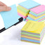 STONEGO Multicolor Memo Pad Sticker Paper office Stationery 100 Pages Pocket Notepad sticky Notes - Slobuy