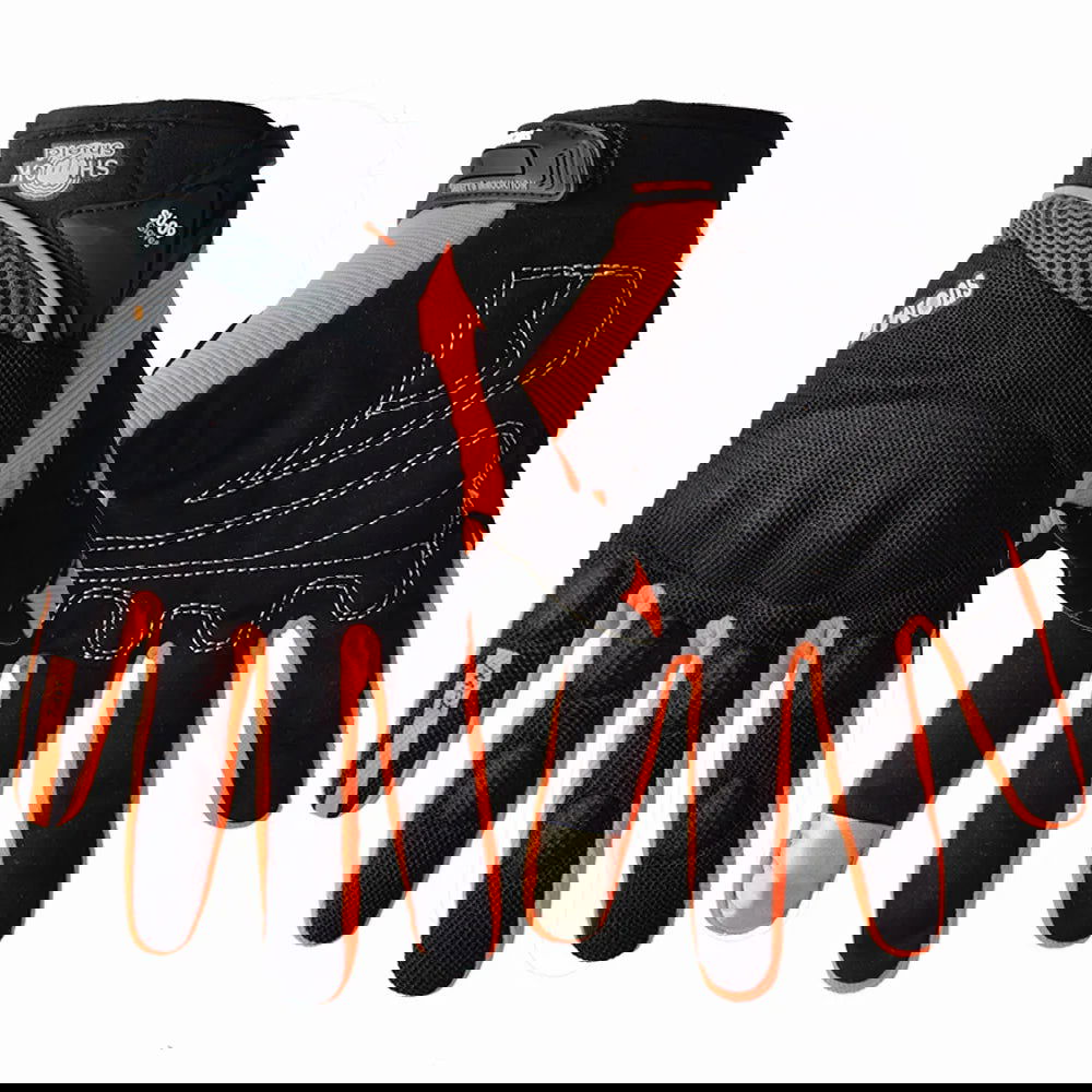 SUOMY Breathable Full Finger Racing Motorcycle Gloves Quality Stylishly Decorated Antiskid Wearable Gloves Large Size XXL Black - Slobuy