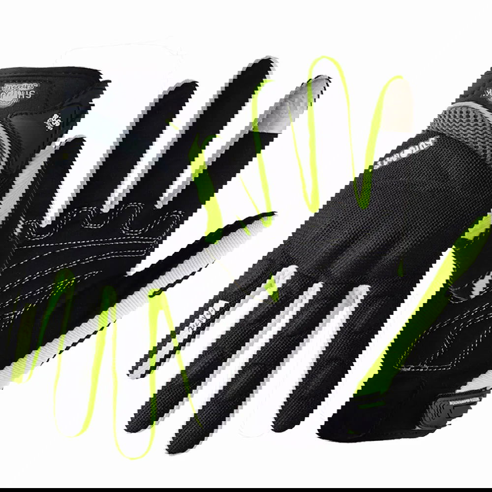 SUOMY Breathable Full Finger Racing Motorcycle Gloves Quality Stylishly Decorated Antiskid Wearable Gloves Large Size XXL Black - Slobuy