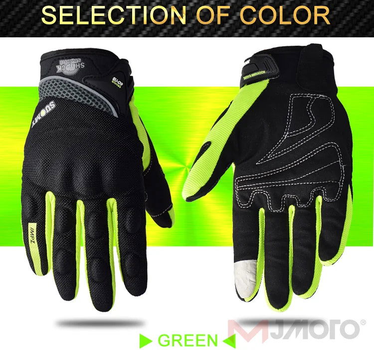 SUOMY Summer Motorcycle Gloves Breathable Touch Function Motocross Gloves Full Finger Moto Guantes Racing Gloves S-XXL - Slobuy