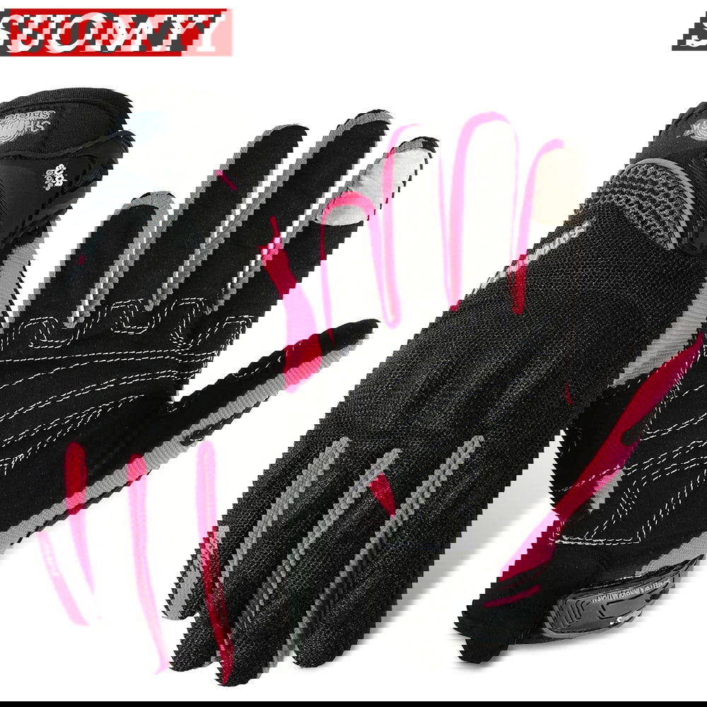 SUOMY Summer Motorcycle Gloves Breathable Touch Function Motocross Gloves Full Finger Moto Guantes Racing Gloves S-XXL - Slobuy