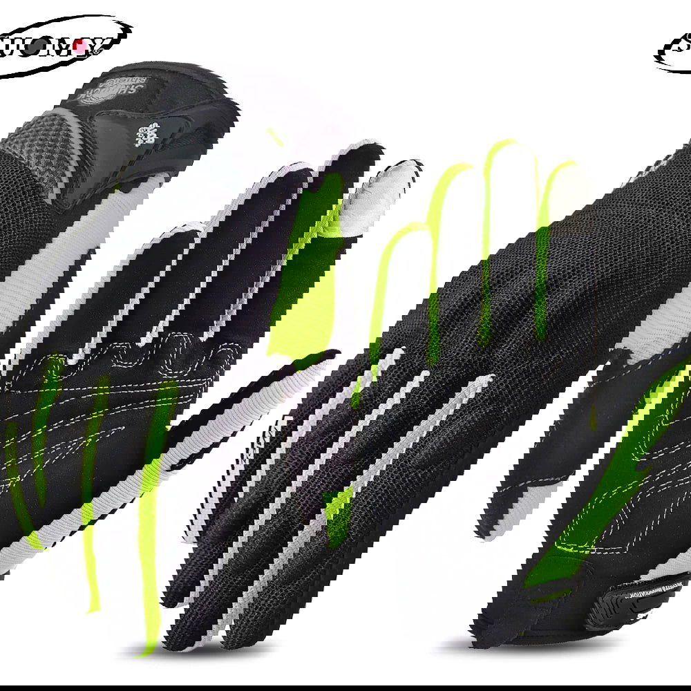 SUOMY Summer Motorcycle Gloves Breathable Touch Function Motocross Gloves Full Finger Moto Guantes Racing Gloves S-XXL - Slobuy