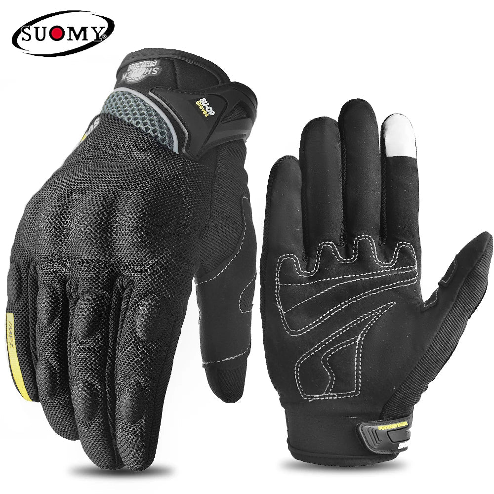 SUOMY Summer Motorcycle Gloves Breathable Touch Function Motocross Gloves Full Finger Moto Guantes Racing Gloves S-XXL - Slobuy