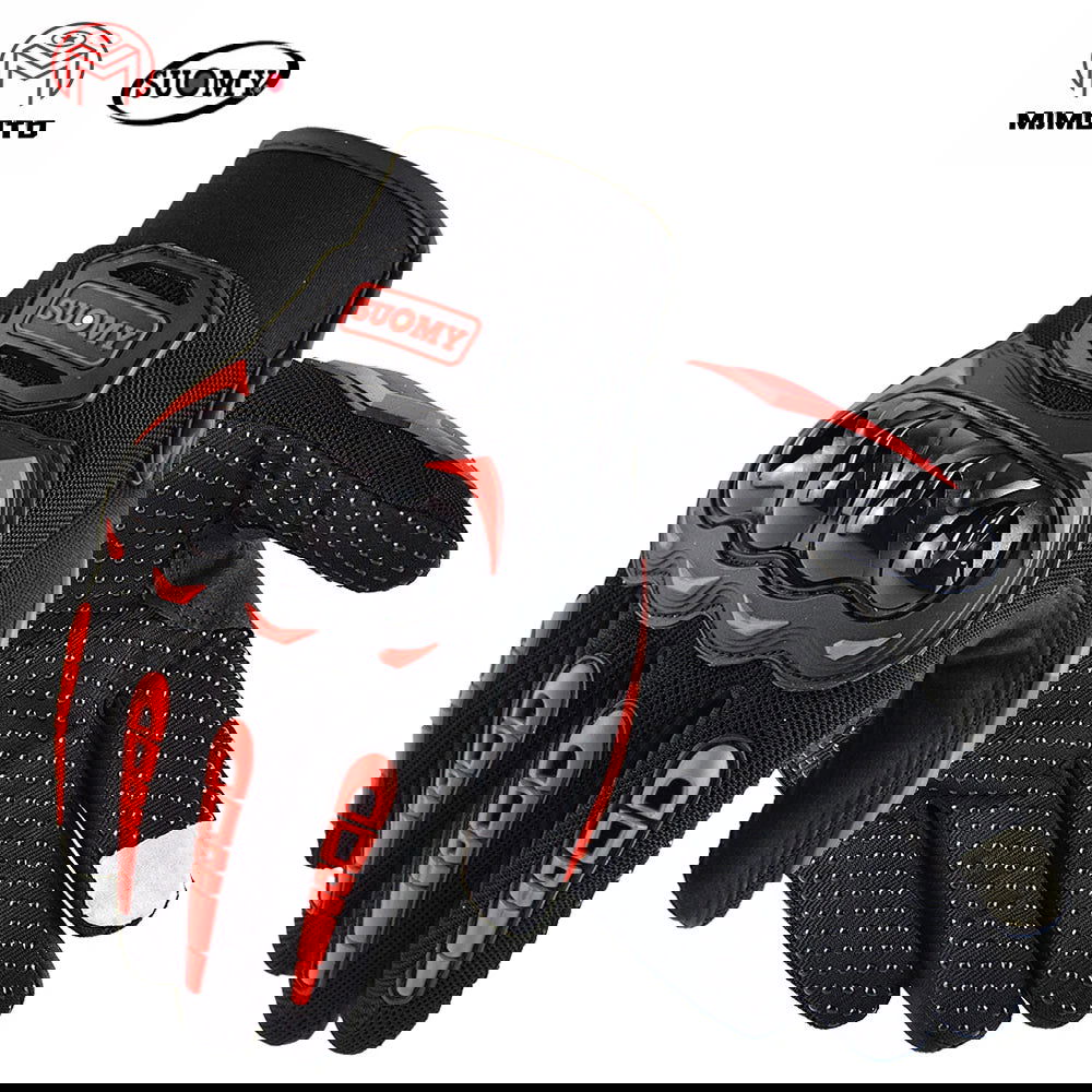 SUOMY Summer Motorcycle Gloves Breathable Touch Function Motocross Gloves Full Finger Moto Guantes Racing Gloves S-XXL - Slobuy
