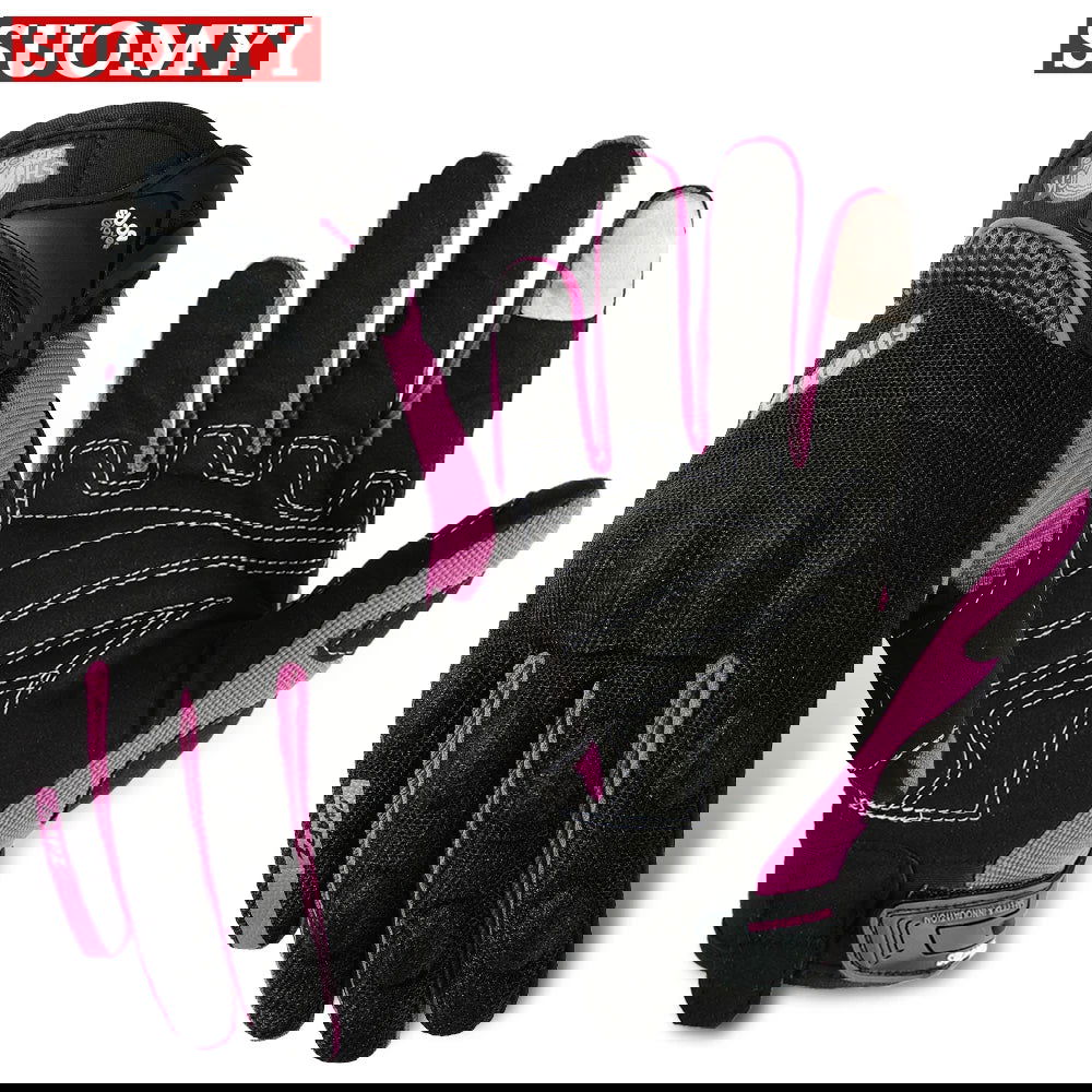 SUOMY Summer Motorcycle Gloves Breathable Touch Function Motocross Gloves Full Finger Moto Guantes Racing Gloves S-XXL - Slobuy