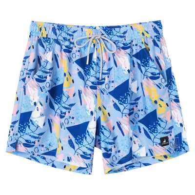 SURFCUZ Mens Swimming Trunks with Compression Liner Stretch Mens Swimwear 2 in 1 Quick Dry Running Gym Swim Shorts for Men - Slobuy