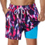 SURFCUZ Mens Swimming Trunks with Compression Liner Stretch Mens Swimwear 2 in 1 Quick Dry Running Gym Swim Shorts for Men - Slobuy