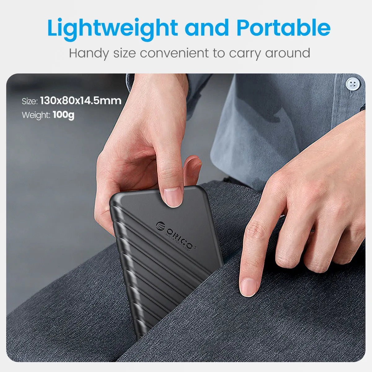 ORICO MicroB USB3.0 2.5inch External Storage HDD Case SATA 5Gbps HD Box SSD Hard Drive usb 3 for Laptop PC Computer Accessories