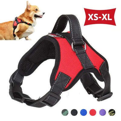 Saddle Dog Harness Reflective Adjustable Pet Harness No Pull Walking Training Small Medium Large Big Dogs Chest Strap Product - Slobuy