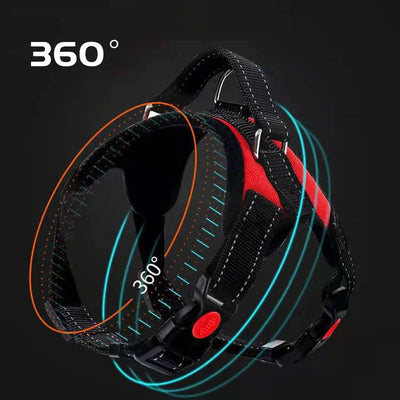 Saddle Dog Harness Reflective Adjustable Pet Harness No Pull Walking Training Small Medium Large Big Dogs Chest Strap Product - Slobuy