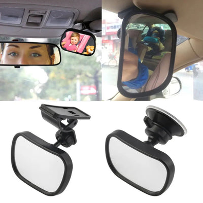 Safety Car Back Seat Baby View Mirror Suction Clip-On Adjustable Baby Rear Convex Mirror Car Baby Kids Monitor Car Accessories - Slobuy