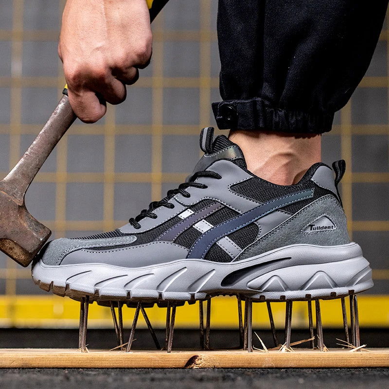 Safety Shoes Men New Steel Toe Men's Work Shoes Puncture Proof Work Sneaker Male Protective Footwear Work Man Boots Safety Boots - Slobuy