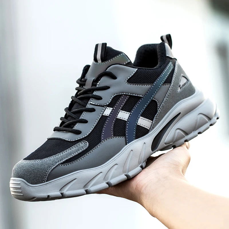 Safety Shoes Men New Steel Toe Men's Work Shoes Puncture Proof Work Sneaker Male Protective Footwear Work Man Boots Safety Boots - Slobuy