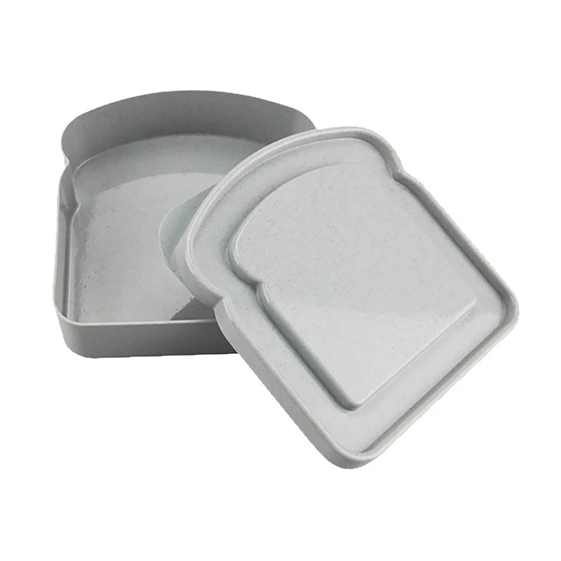 Sandwich Containers Lunch Box Toast Storage Box With Lid Portable Food Storage Case Reusable Microwave Lunch Box Sandwich Case - Slobuy
