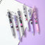 Sanrio 12pcs Cartoon Gel Pen Kawaii Hello Kitty Kuromi Cinnamoroll Stationery 0.5 Black With Metal Hook Office Write Cute Pens - Slobuy