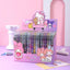 Sanrio 12pcs Cartoon Gel Pen Kawaii Hello Kitty Kuromi Cinnamoroll Stationery 0.5 Black With Metal Hook Office Write Cute Pens - Slobuy