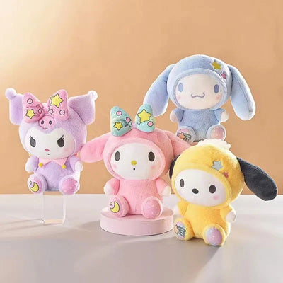 Sanrio 25Cm Anime Sanriod Toys Kawaii Kuromi Mymelody Cinnamorol Plush Soft Stuffed Animals Doll Plushie Pillow Xmas Gift Decor - Slobuy