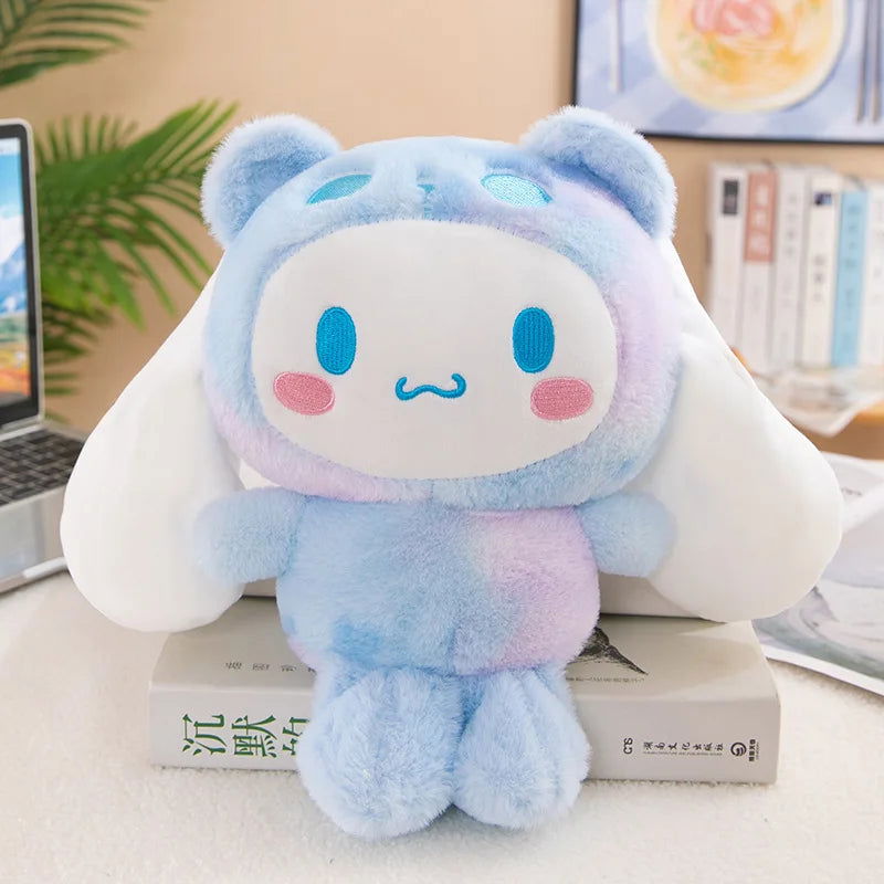 Sanrio 25Cm Anime Sanriod Toys Kawaii Kuromi Mymelody Cinnamorol Plush Soft Stuffed Animals Doll Plushie Pillow Xmas Gift Decor - Slobuy