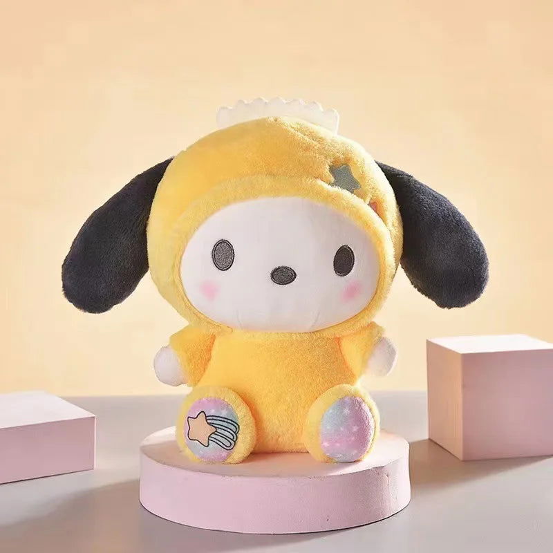Sanrio 25Cm Anime Sanriod Toys Kawaii Kuromi Mymelody Cinnamorol Plush Soft Stuffed Animals Doll Plushie Pillow Xmas Gift Decor - Slobuy