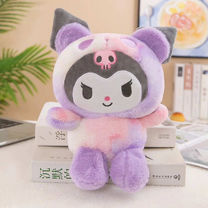 Sanrio 25Cm Anime Sanriod Toys Kawaii Kuromi Mymelody Cinnamorol Plush Soft Stuffed Animals Doll Plushie Pillow Xmas Gift Decor - Slobuy