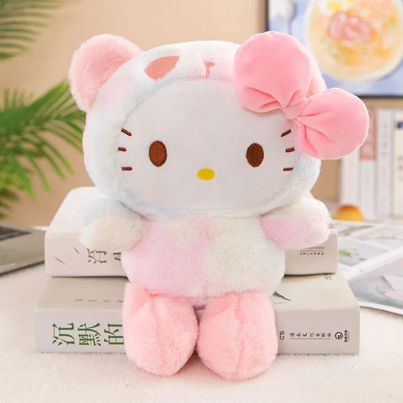 Sanrio 25Cm Anime Sanriod Toys Kawaii Kuromi Mymelody Cinnamorol Plush Soft Stuffed Animals Doll Plushie Pillow Xmas Gift Decor - Slobuy