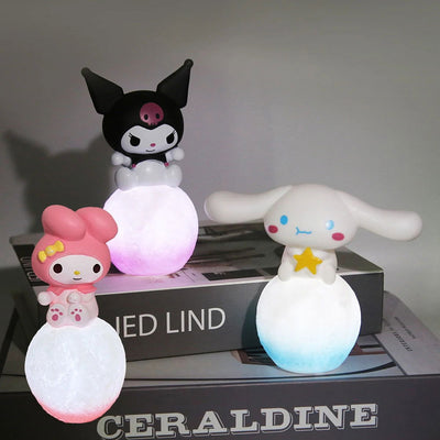 Sanrio Figure Anime Figure Kawaii Kuromi Melody Cinnamoroll Cake Decorative Accessories Home Decoration Cute Children's Gift - Slobuy