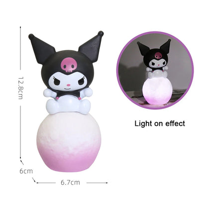 Sanrio Figure Anime Figure Kawaii Kuromi Melody Cinnamoroll Cake Decorative Accessories Home Decoration Cute Children's Gift - Slobuy