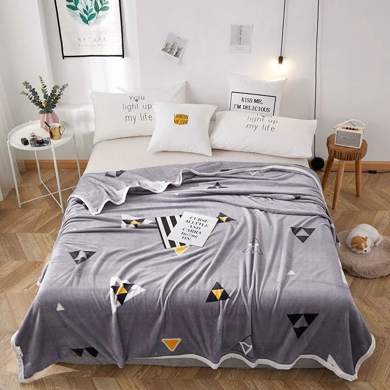 Sanrio Hello Kitty Plush Blanket Bed Sheet Children Adult Soft Blankets Cartoon Aircondition Nap Blanket Spring Fluffy Quilt - Slobuy