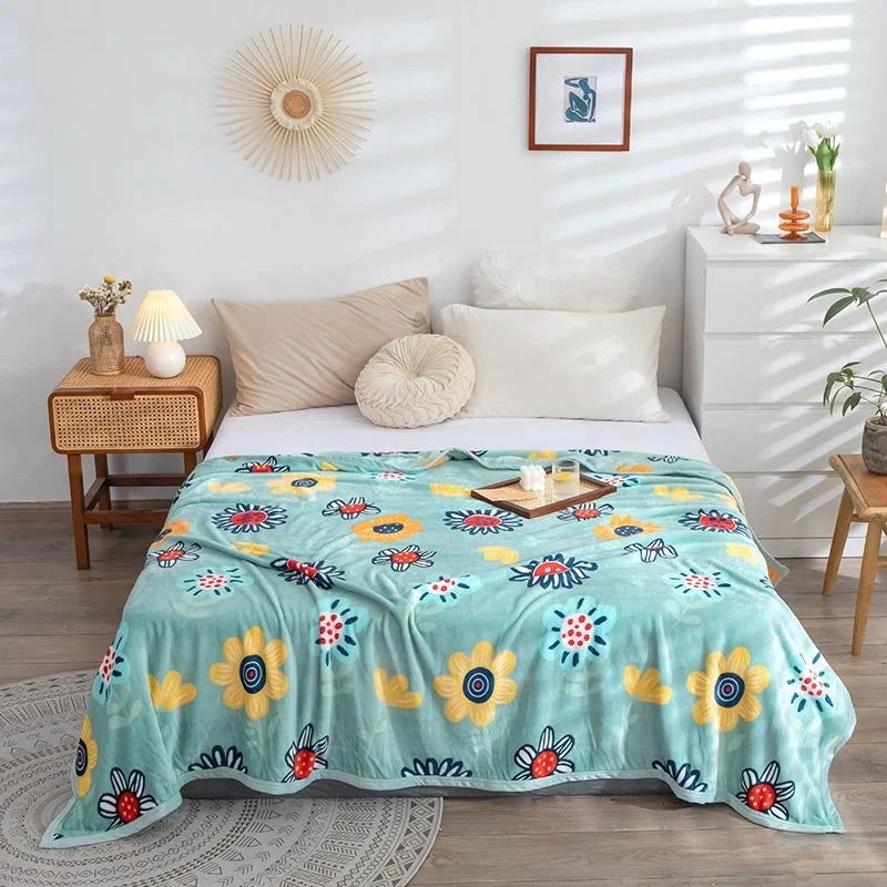 Sanrio Hello Kitty Plush Blanket Bed Sheet Children Adult Soft Blankets Cartoon Aircondition Nap Blanket Spring Fluffy Quilt - Slobuy