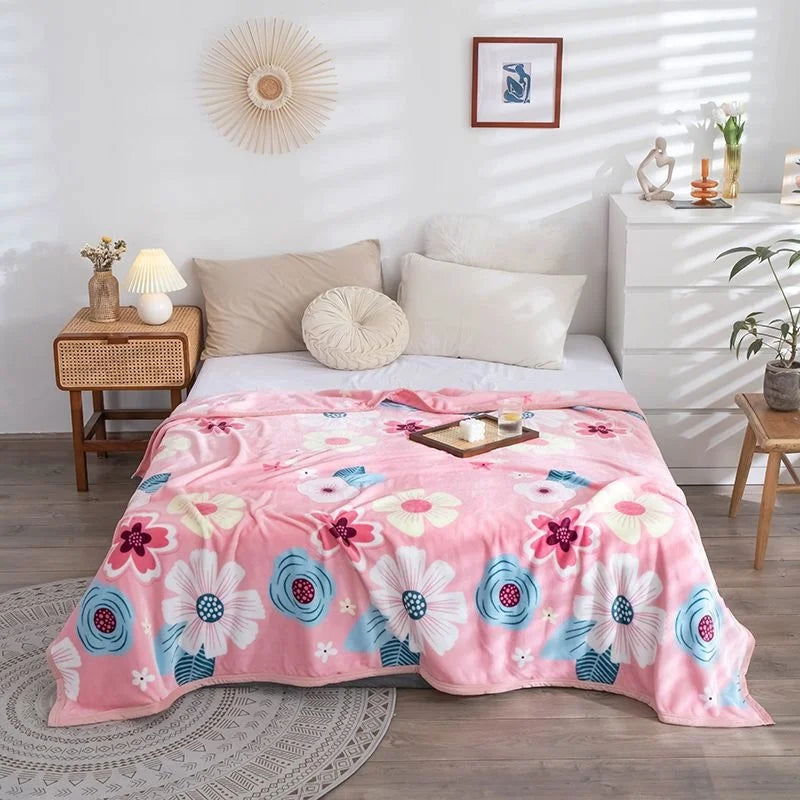 Sanrio Hello Kitty Plush Blanket Bed Sheet Children Adult Soft Blankets Cartoon Aircondition Nap Blanket Spring Fluffy Quilt - Slobuy