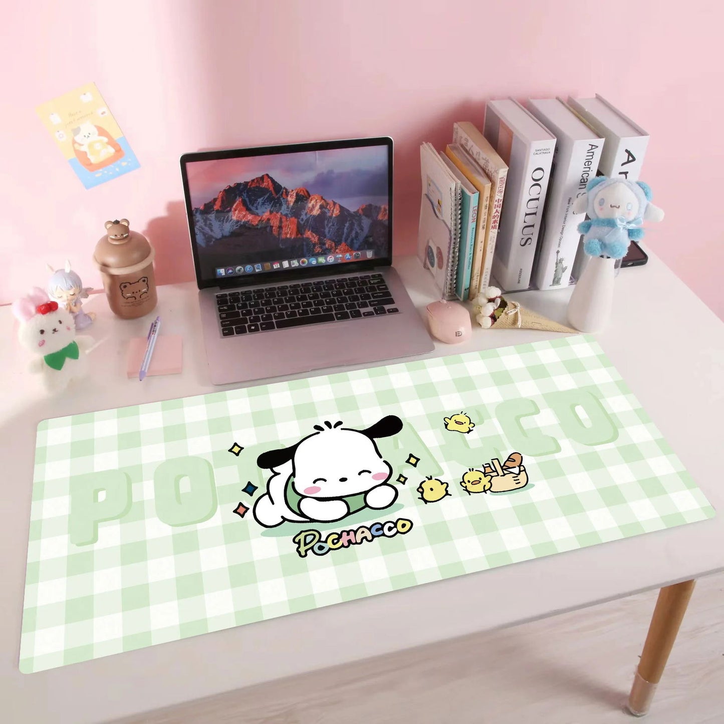 Sanrio Large Size Office Desk Mat Hello Kitty Melody Kuromi Cinnamoroll Non-slip Computer Mouse Pad Game Pads Pc Accessories - Slobuy