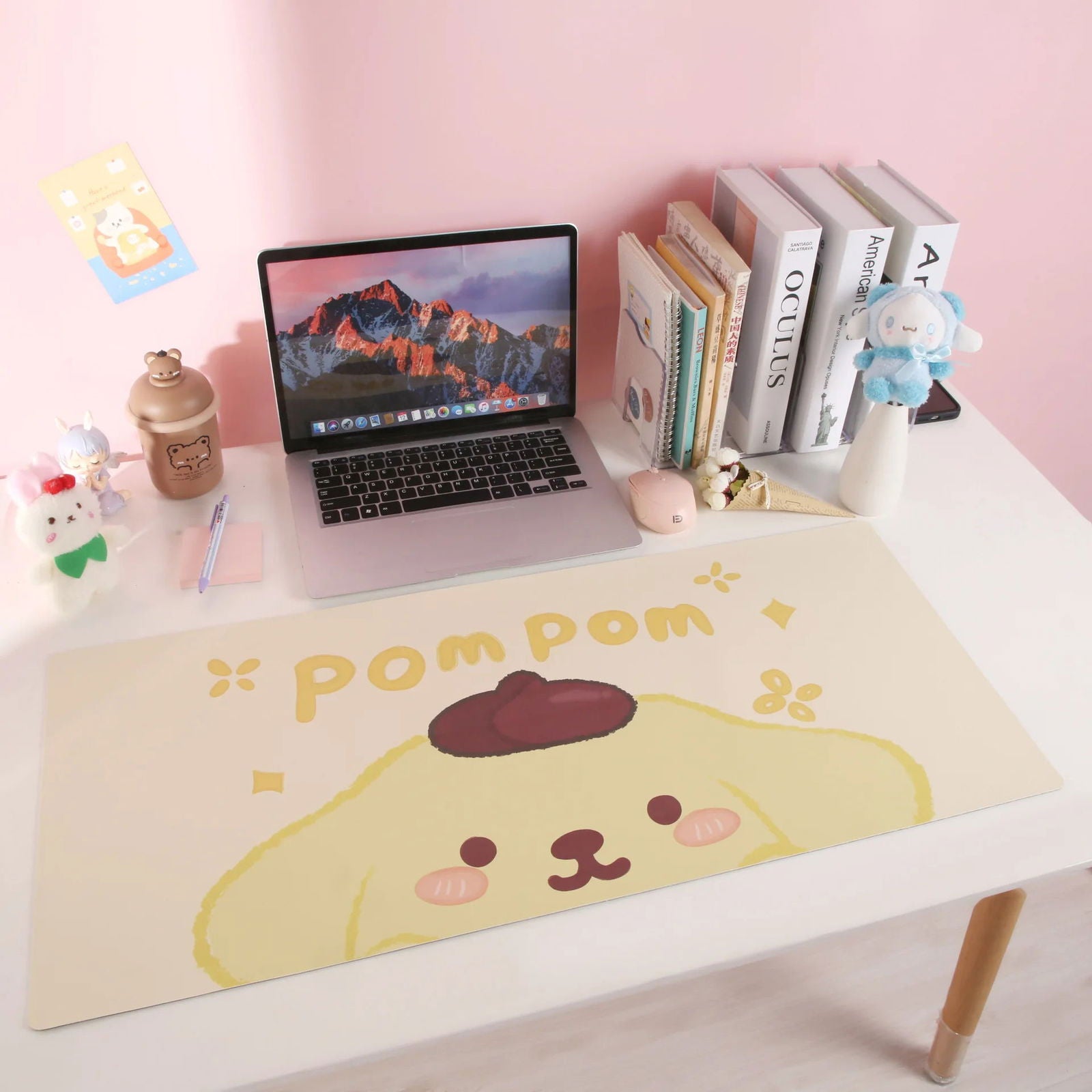 Sanrio Large Size Office Desk Mat Hello Kitty Melody Kuromi Cinnamoroll Non-slip Computer Mouse Pad Game Pads Pc Accessories - Slobuy