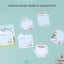 Sanrio Memo Pad Non-adhesive Cute Message Notepad Kuromi Mymelody Cinnamoroll Hellokitty Cartoon Sticky Notes for School Office - Slobuy