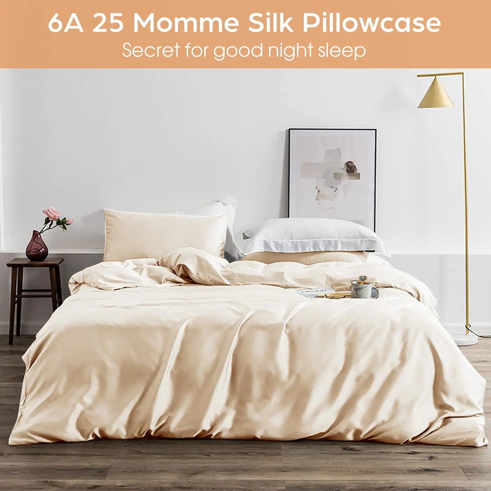 Satin Pillowcases Hair Skin Friendly Simulation Silk Pillowcases With Envelope Closure For Bedroom Office Living Room No Pillow - Slobuy