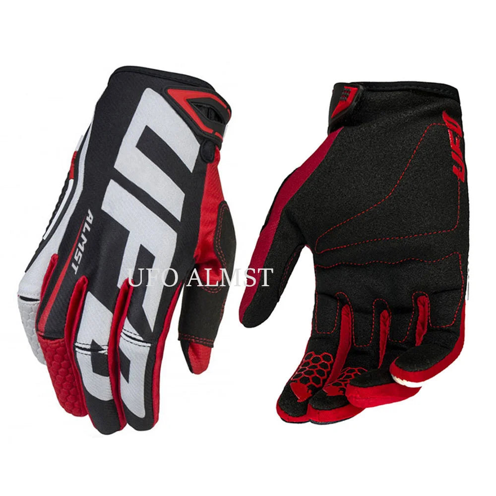 Ufo Almst Mountain Bike Gloves Anti-slip Full Finger Motorcycle Gloves MTB Men Women Breathable Anti-shock BMX Motocross Gloves