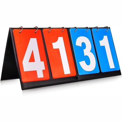 Scoreboard Score Keeper Score Flipper For Basketball Tennis Sports Pu Leather Material Turn Points Board - Slobuy