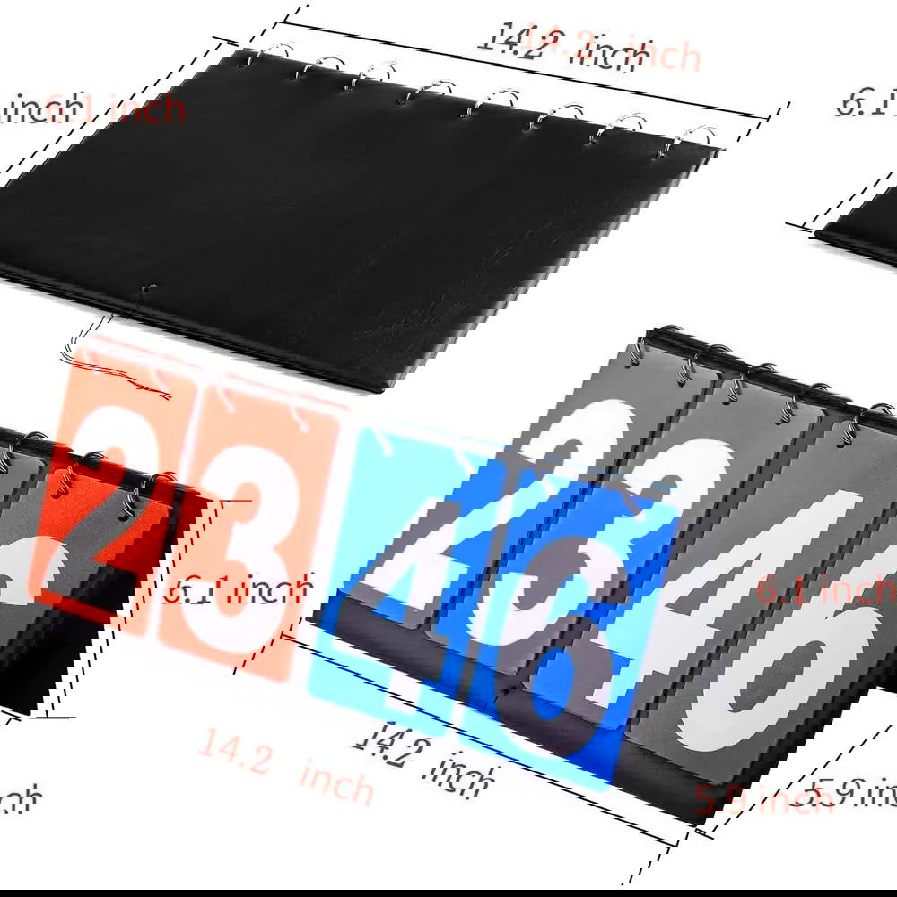 Scoreboard Score Keeper Score Flipper For Basketball Tennis Sports Pu Leather Material Turn Points Board - Slobuy