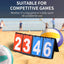 Scoreboard Score Keeper Score Flipper For Basketball Tennis Sports Pu Leather Material Turn Points Board - Slobuy